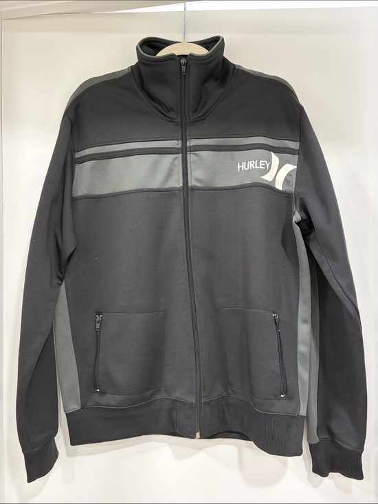 Hurley Other - Hurley Black and Gray Full-Zip Track Jacket
